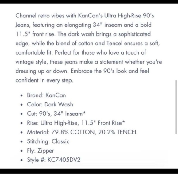 KANCAN 90’s Ripped Flare Wide Leg High Rise Jeans - Picture 6 of 12